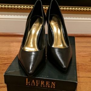 Ralph Lauren black heels